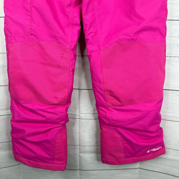 Columbia Kids Girls size Large 14 16 Bugaboo II Insulated Ski Pants Pink Nylon - Picture 4 of 11